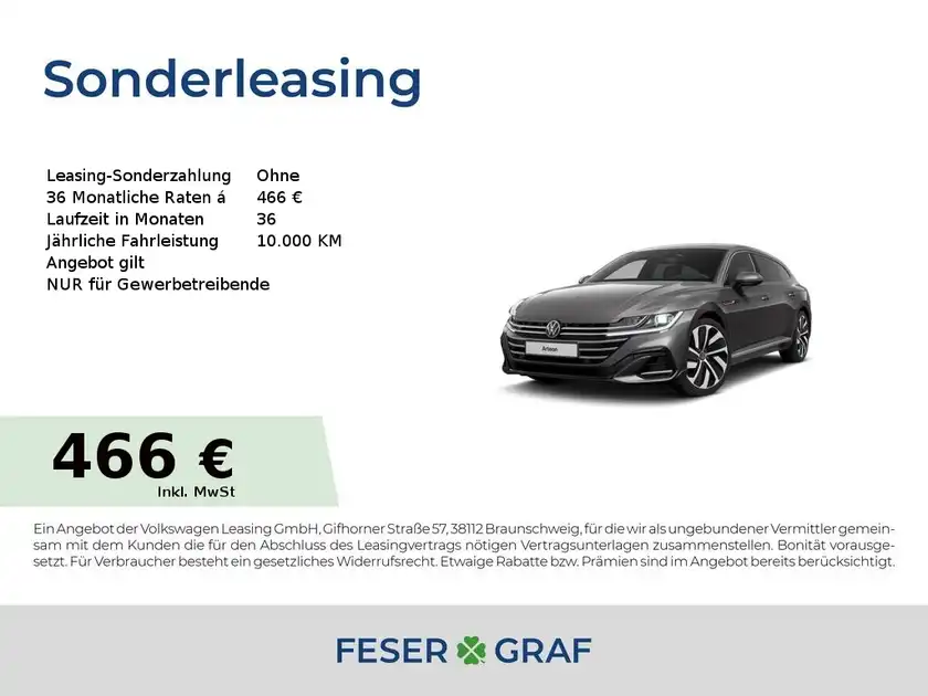 VW ARTEON Neu, Benzin, Automatik, FzN: CW5146 🍀 Feser-Graf Fahrzeugsuche