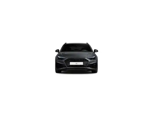 Das Bild zeigt einen schwarzen AUDI S4 AVANT aus der Frontalansicht.