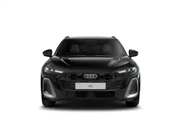 Das Bild zeigt einen schwarzen Audi A5 von der Seite.