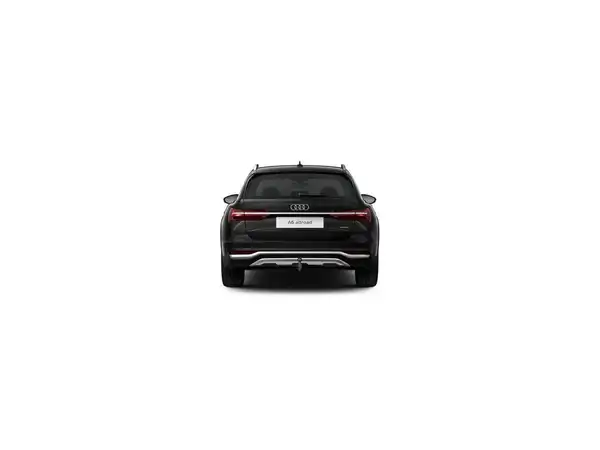 Das Bild zeigt einen AUDI A6 ALLROAD von hinten in schwarzer Farbe.