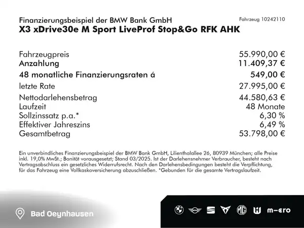 Bmw x3 330e discount