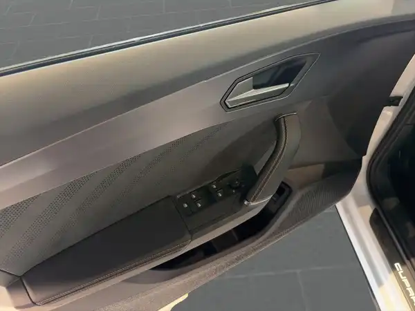 Das Bild zeigt die Innenseite der Tür eines CUPRA FORMENTOR in schwarzer Ausführung.