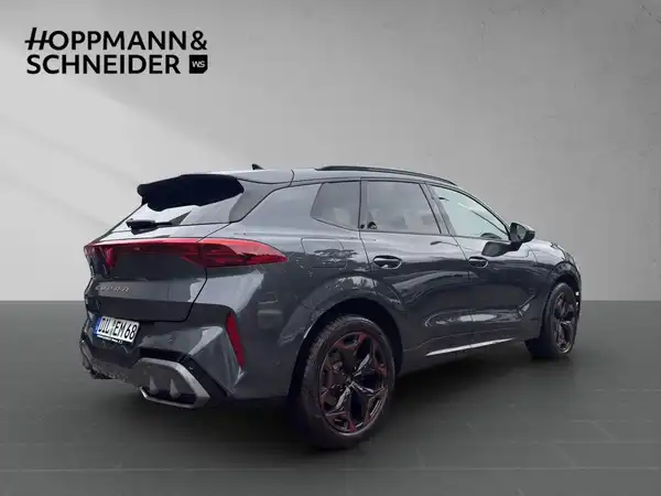 Das Bild zeigt ein CUPRA TERRAMAR von der Seite, in grauer Farbe. Das Händlerlogo "HOPPMANN & SCHNEIDER" ist im Bild eingeblendet.
