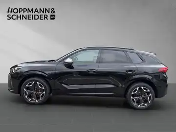 Das Bild zeigt einen schwarzen CUPRA TERRAMAR aus seitlicher Perspektive. Oben links ist das Händlerlogo 'HOPPMANN & SCHNEIDER' eingeblendet.