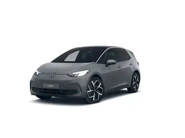 Das Bild zeigt einen grauen VW ID.3 von der Seite.