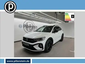 Das Bild zeigt einen weißen VW Taigo von vorne, mit dem Händellogo 'Pillenstein' sichtbar und weiteren Texteinblendungen.